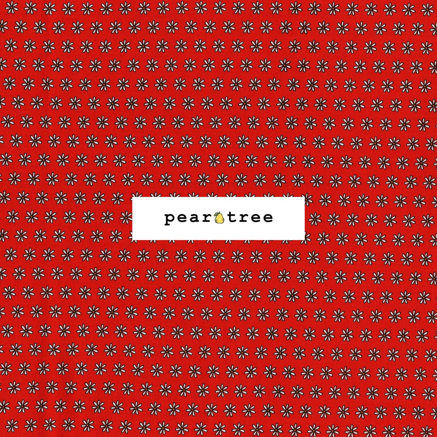 Cotton + Steel Daisy Toss - Red Fabric