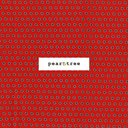 Cotton + Steel Daisy Toss - Red Fabric