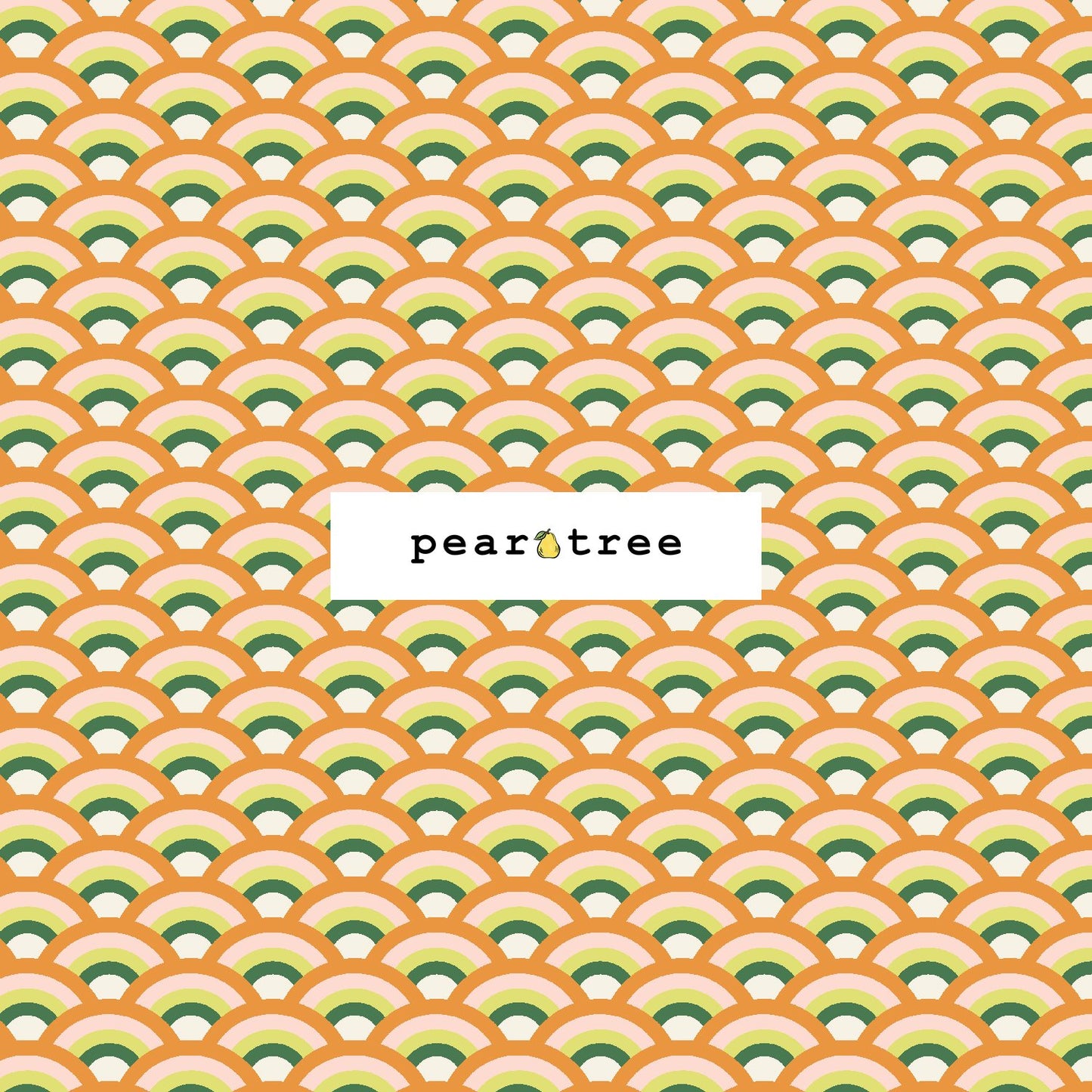 Cotton + Steel Rainforest Rainbow - Orange Burst Fabric