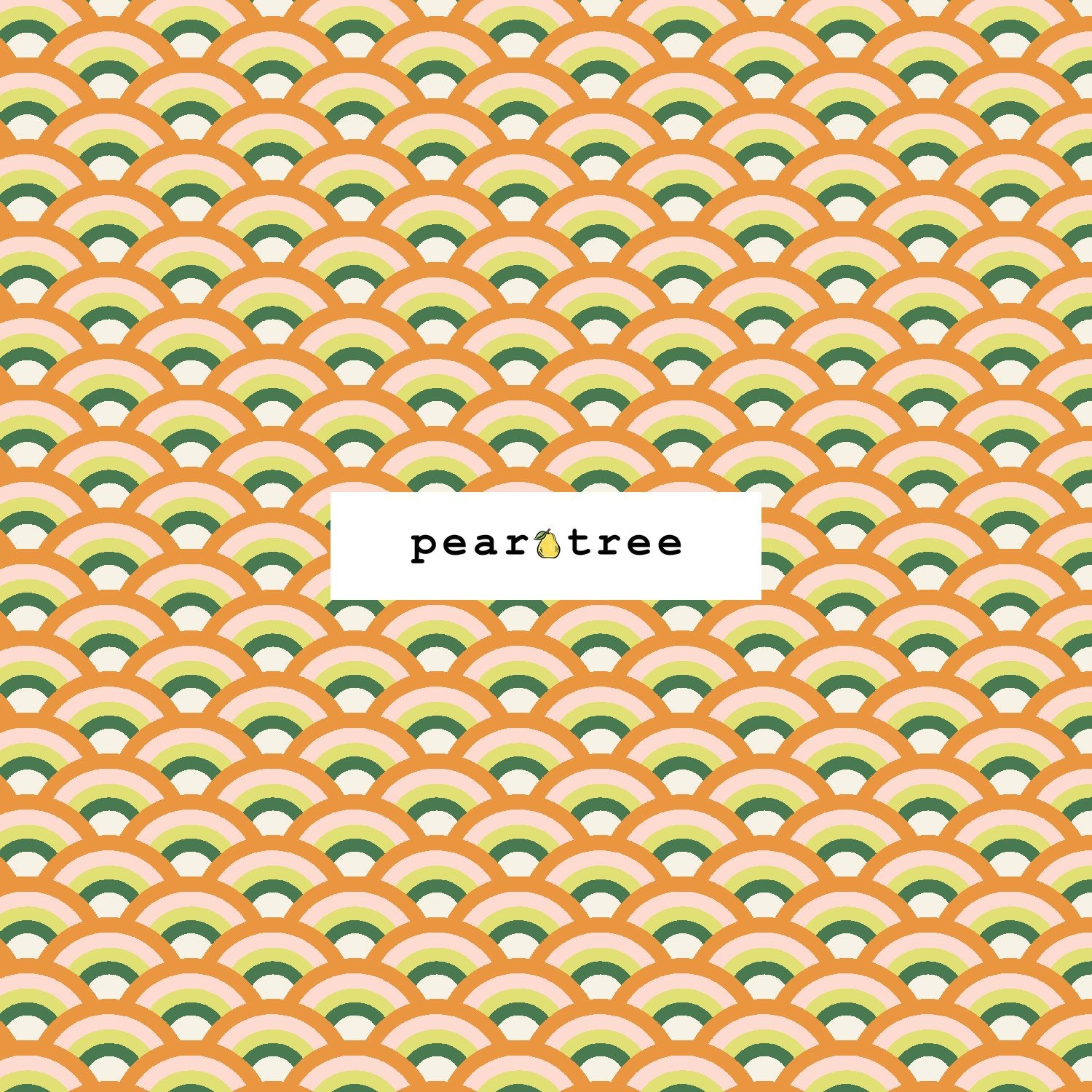 Cotton + Steel Rainforest Rainbow - Orange Burst Fabric