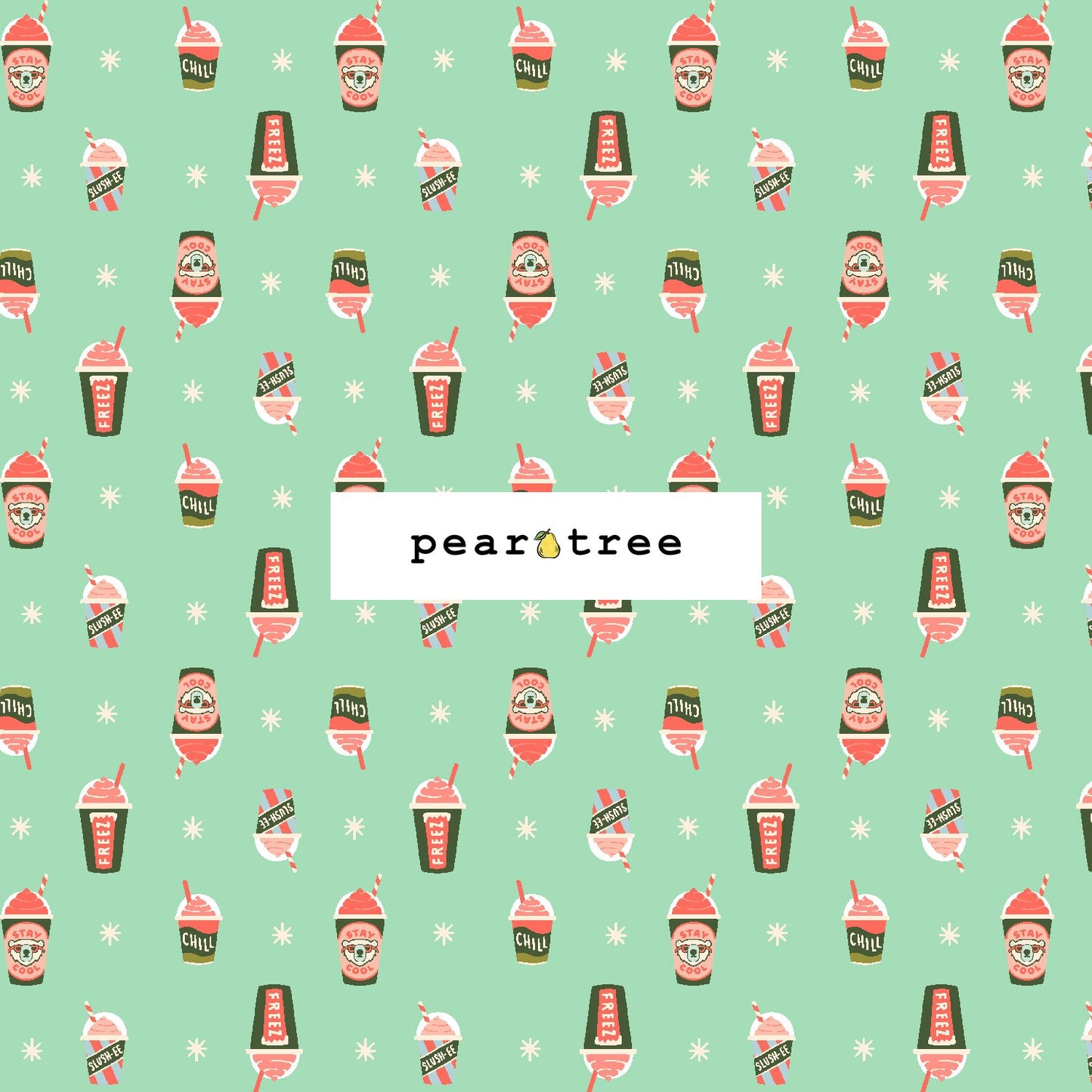 Cotton + Steel Brain Freeze - Feel The Teal