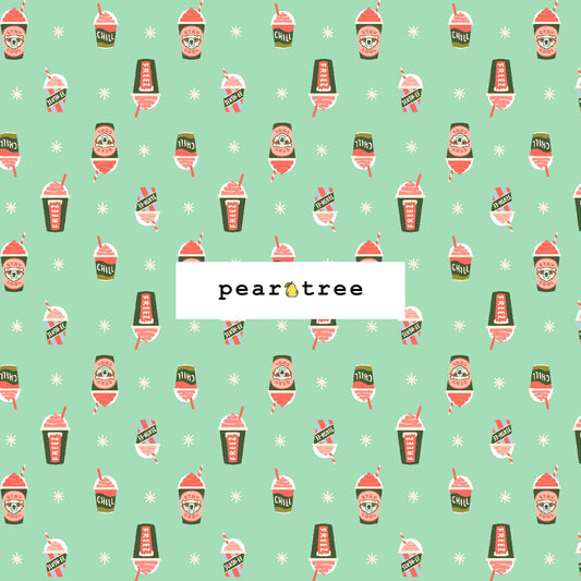 Cotton + Steel Brain Freeze - Feel The Teal