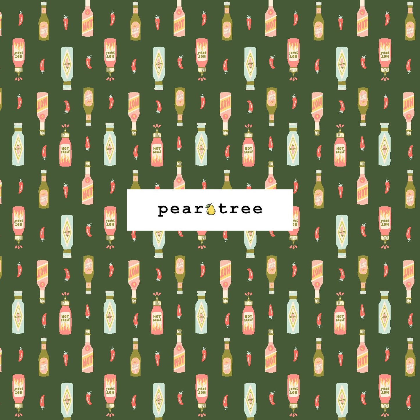 Cotton + Steel Flamin Hot - No Pain No Gain