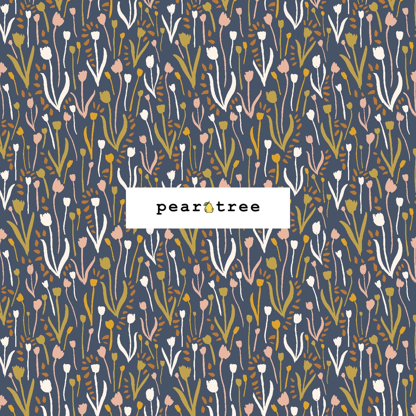 Cotton + Steel Playful Tulips - Moasic Fabric