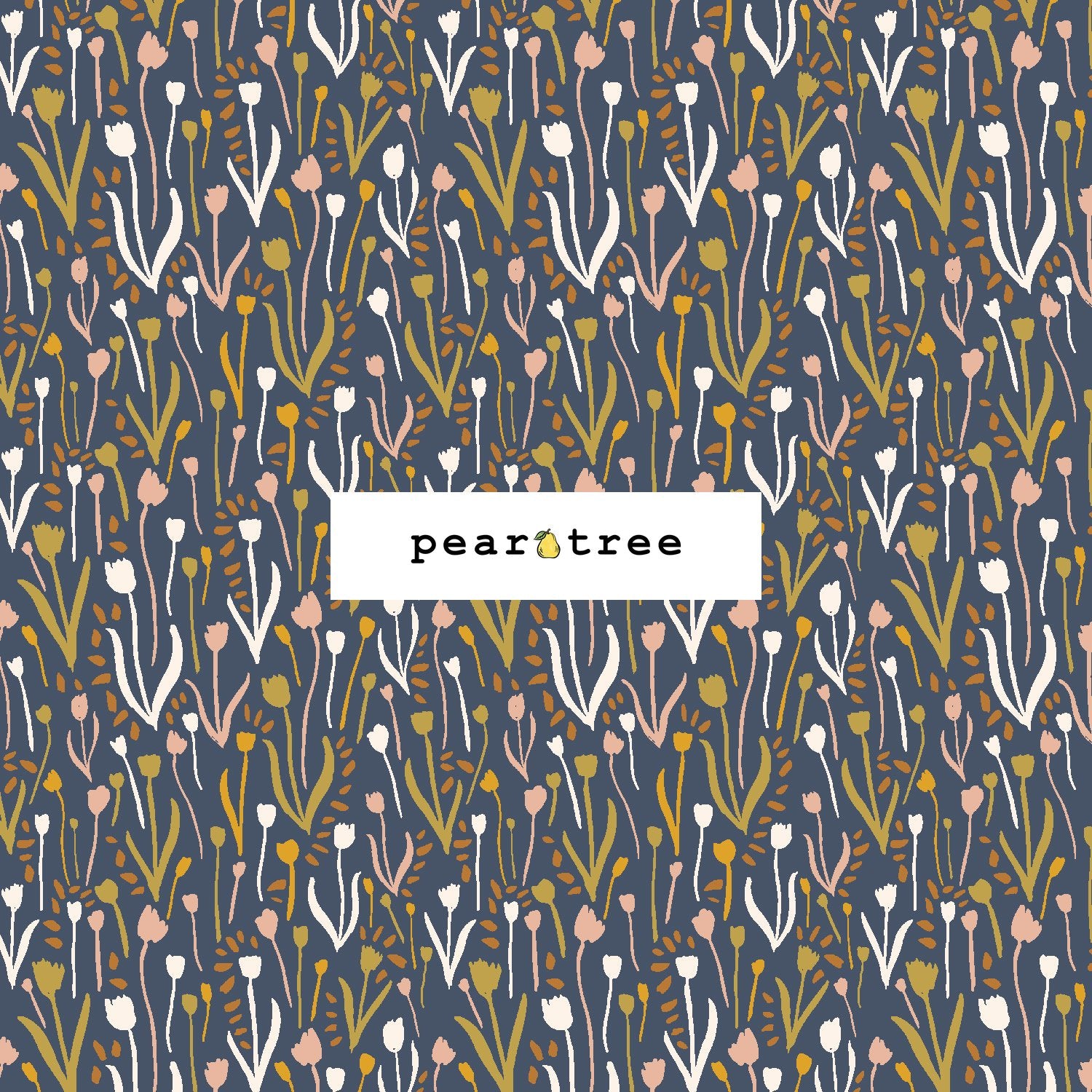 Cotton + Steel Playful Tulips - Moasic Fabric
