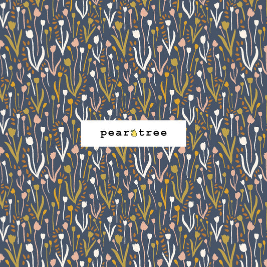 Cotton + Steel Playful Tulips - Moasic Fabric