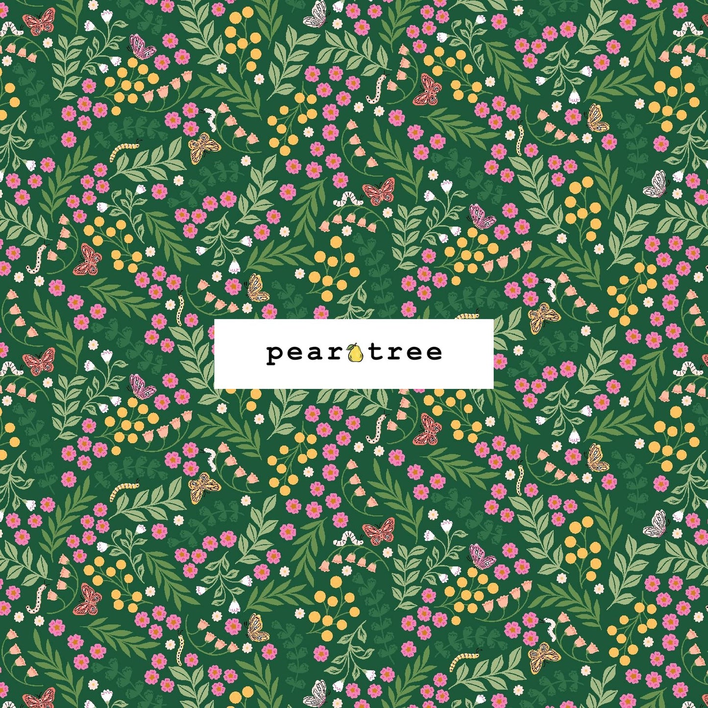 Little Meadow - Powder Rose Fabric | Wildflora | Cotton + Steel | EM302-PR2