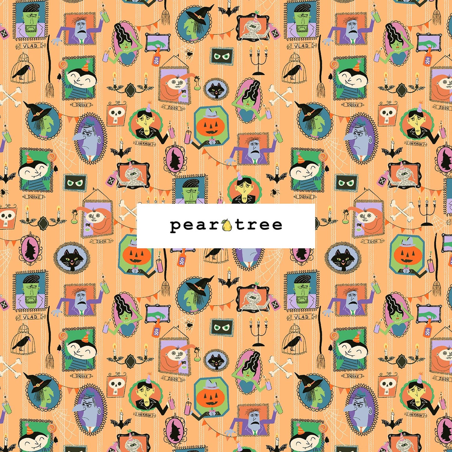 Cotton + Steel Block Party - Portrait Gallery - Here For The Boos Fabric