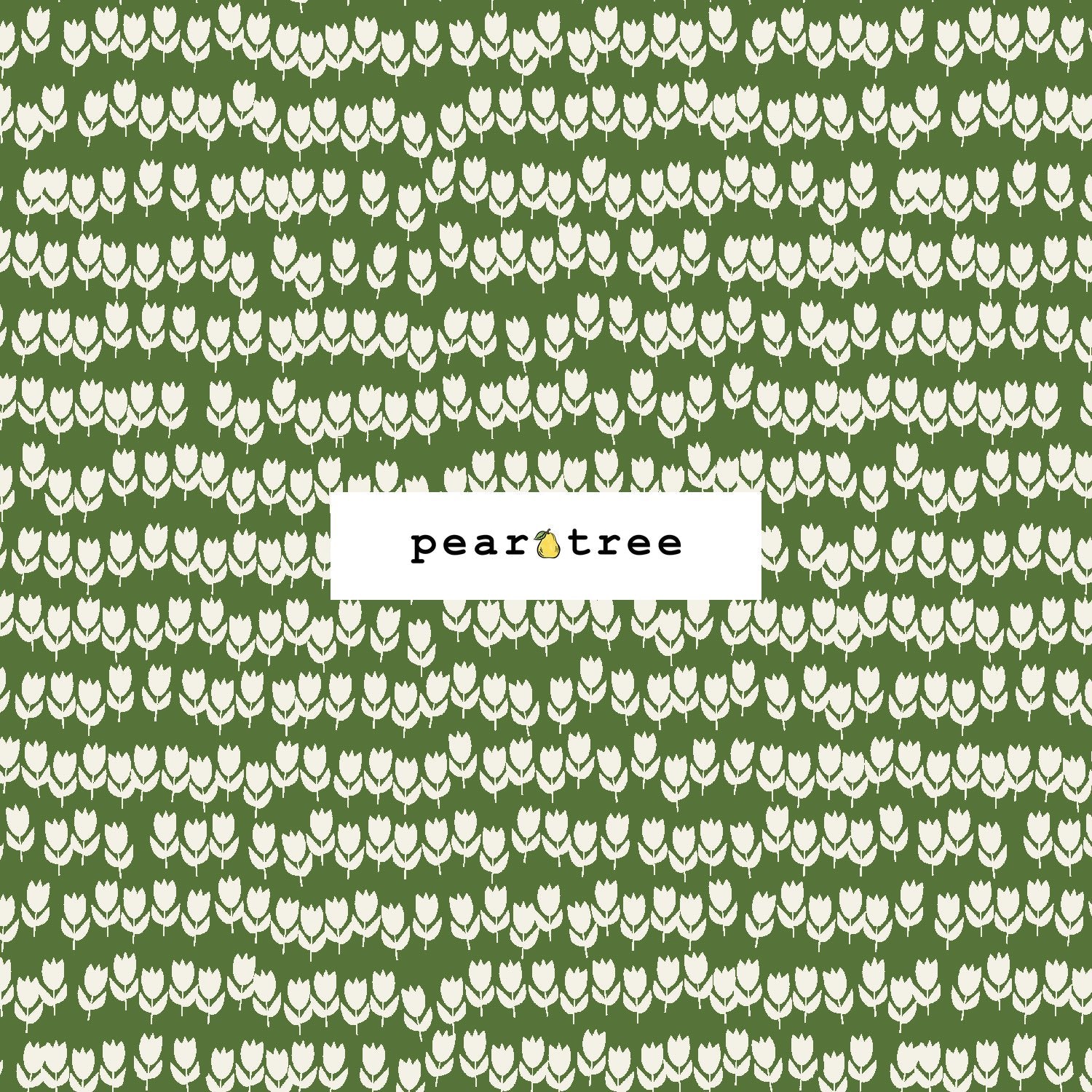 Cotton + Steel Tulips - Green Meadow Fabric