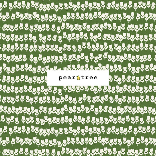 Cotton + Steel Tulips - Green Meadow Fabric