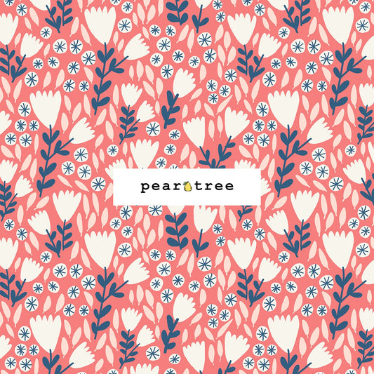 Cotton + Steel Rosalia - Pink Paradise Fabric