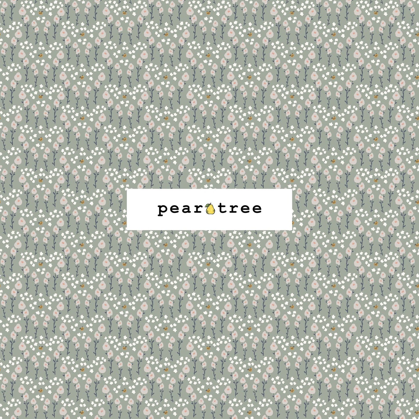 Cotton + Steel Nice To Bee With You - Budding Green Fabric