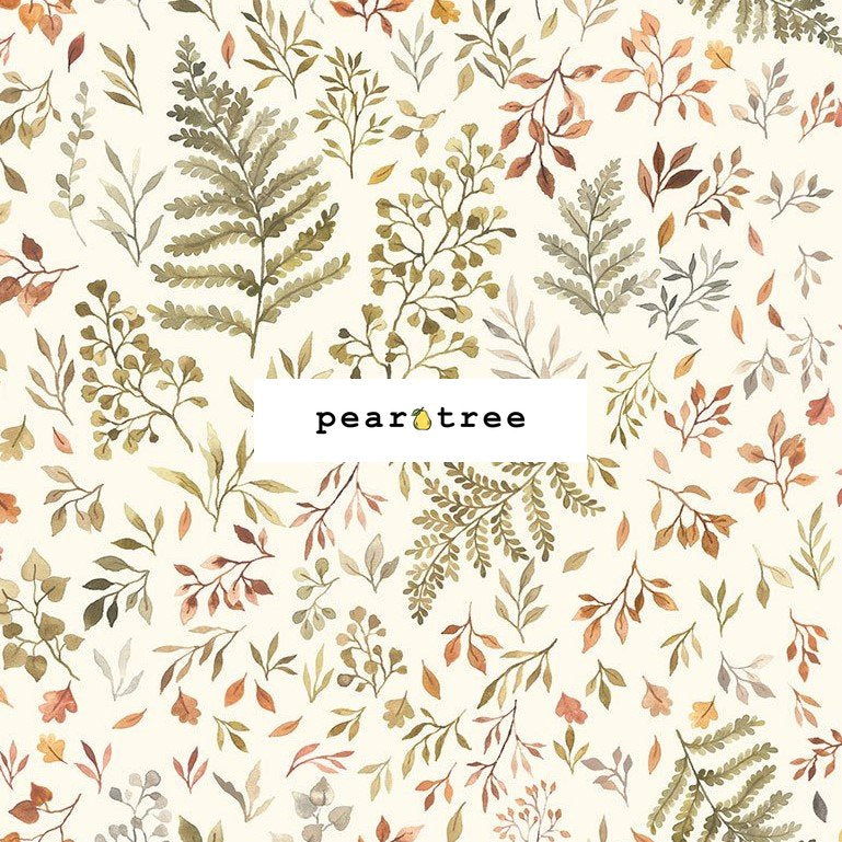 Dear Stella Autumn Ferns and Leaves Cream