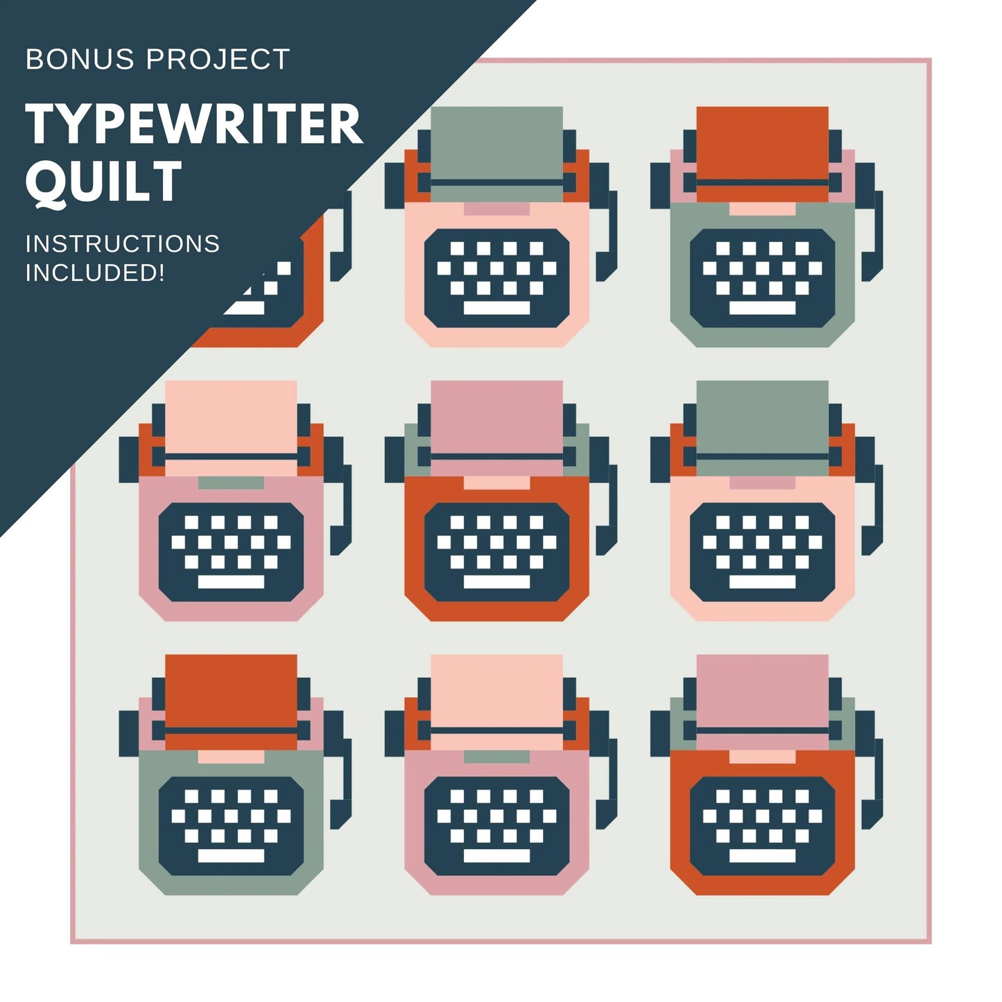 Just My Type Quilt Pattern By Pen And Paper Patterns - Printed Booklet | Quilt Patterns | Just-My-Type