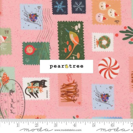 Moda Fabrics Cotton Candy - Christmas Stamps