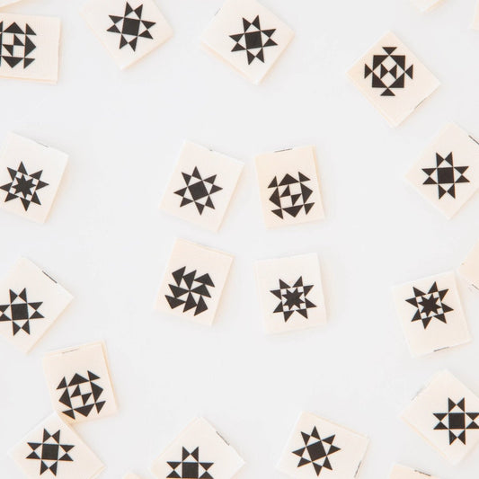 Other Black Quilt Block Multipack Sewing Labels By Sarah Hearts