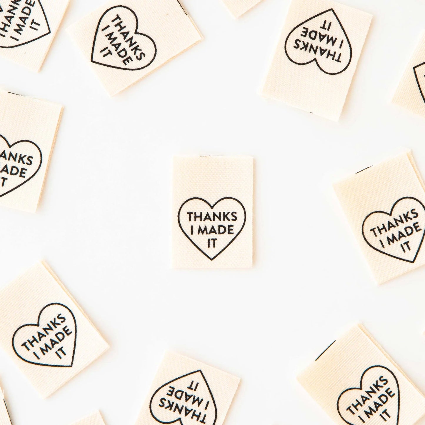 Other Thanks I Made It Heart Organic Cotton Sewing Labels By Sarah Hearts