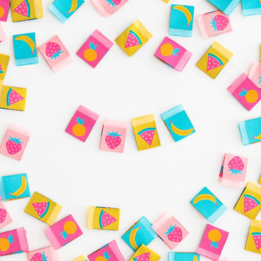 Other Summer Fruits Multipack Sewing Labels by Sarah Hearts