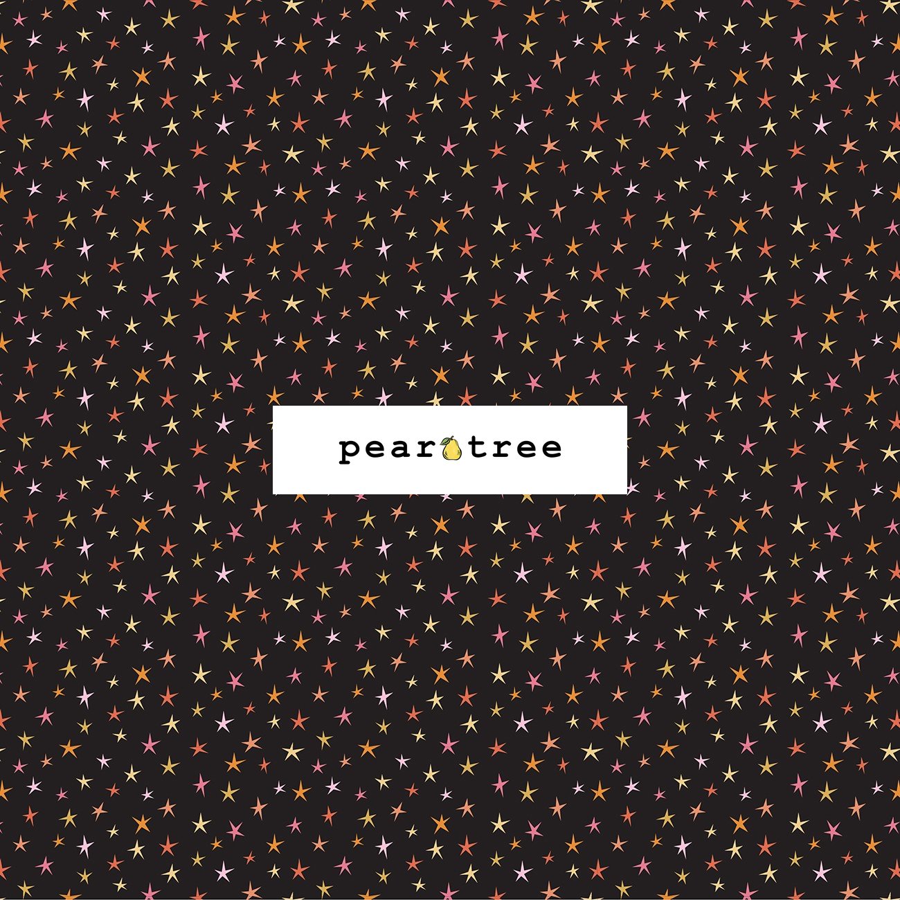 Black Sparkly Stars | Kitty Loves Candy | Poppie Cotton | KC23918