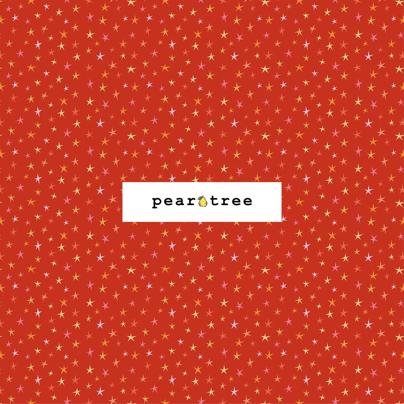 Poppie Cotton Orange Sparkly Stars