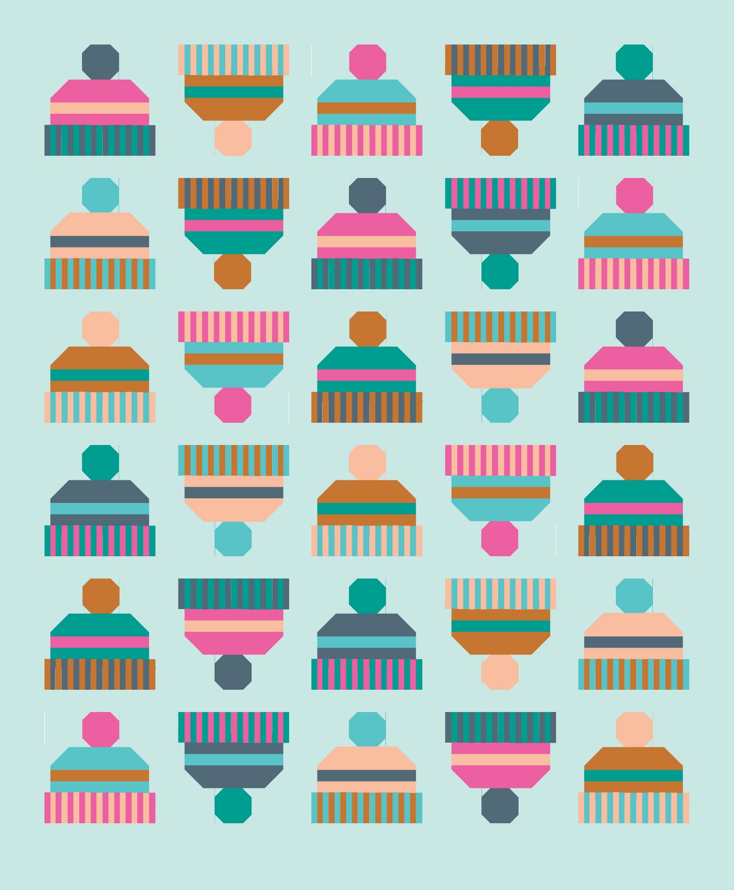 Pear Tree Market Pen + Paper Patterns - Snow Day - Snowflake Quilt Kit Bundle - Pattern Not Included