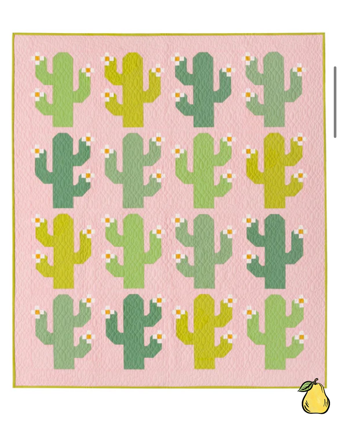 Pear Tree Market Pen + Paper Patterns - Oh My Cacti - Cover Quilt Kit Bundle - Pattern Not Included
