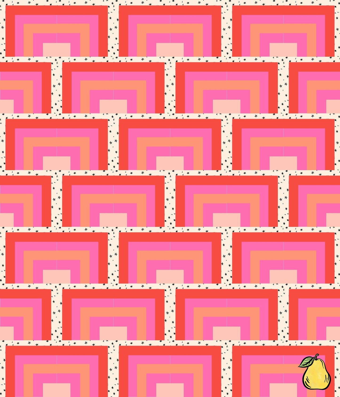 Pear Tree Market Girl Gone ing - Nesting Arches -starry Quilt Kit Bundle - Pattern Not Included