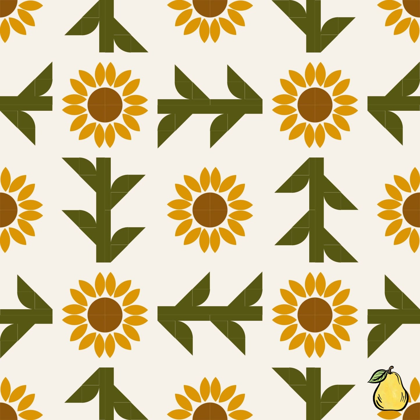 Pear Tree Market Pear Tree Designs - The Soleil - Kona Quilt Kit Bundle - Pattern Not Included