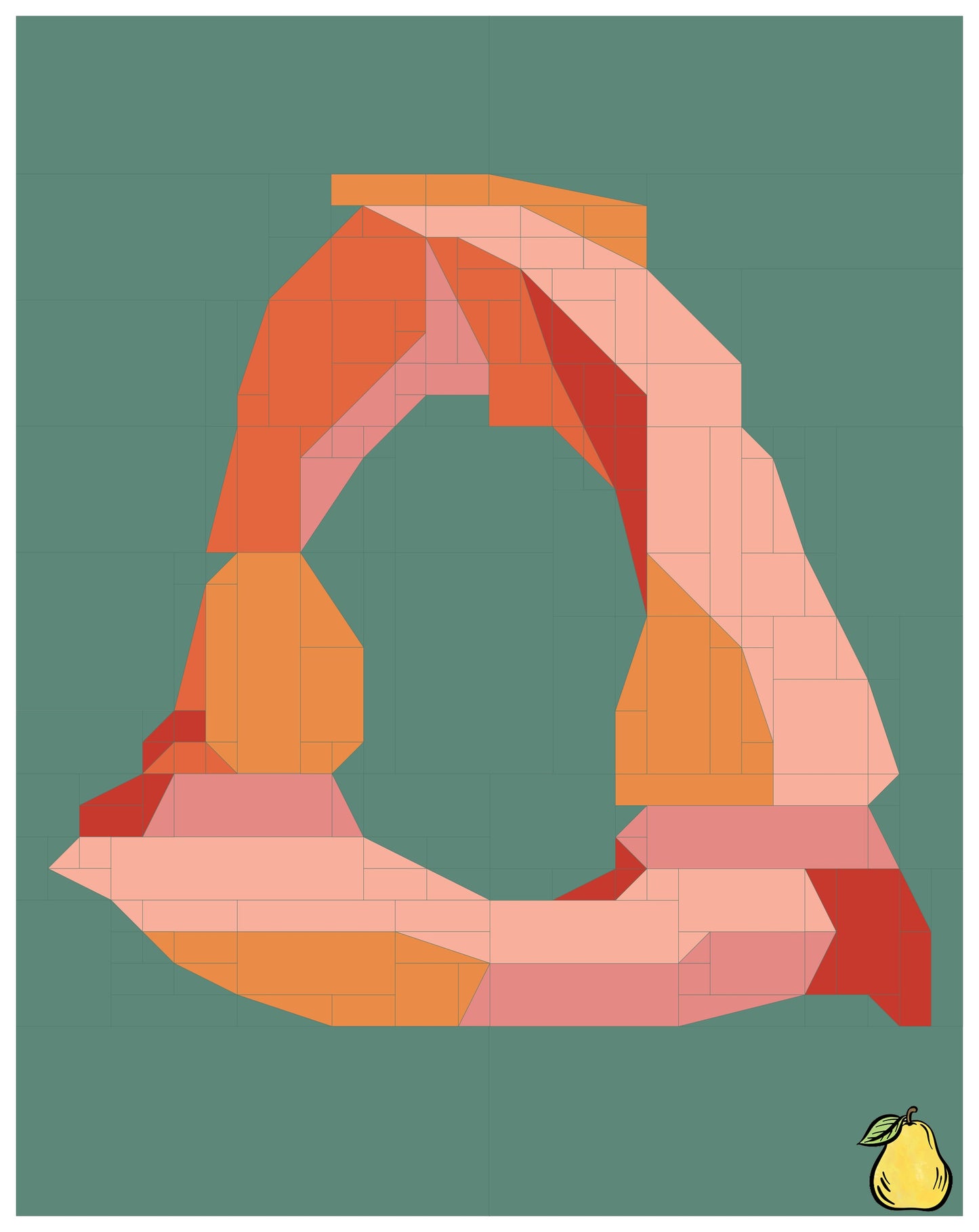 Pear Tree Market Lomond Slopes s - Delicate Arch - Throw Size Quilt Kit Bundle - Pattern Not Included