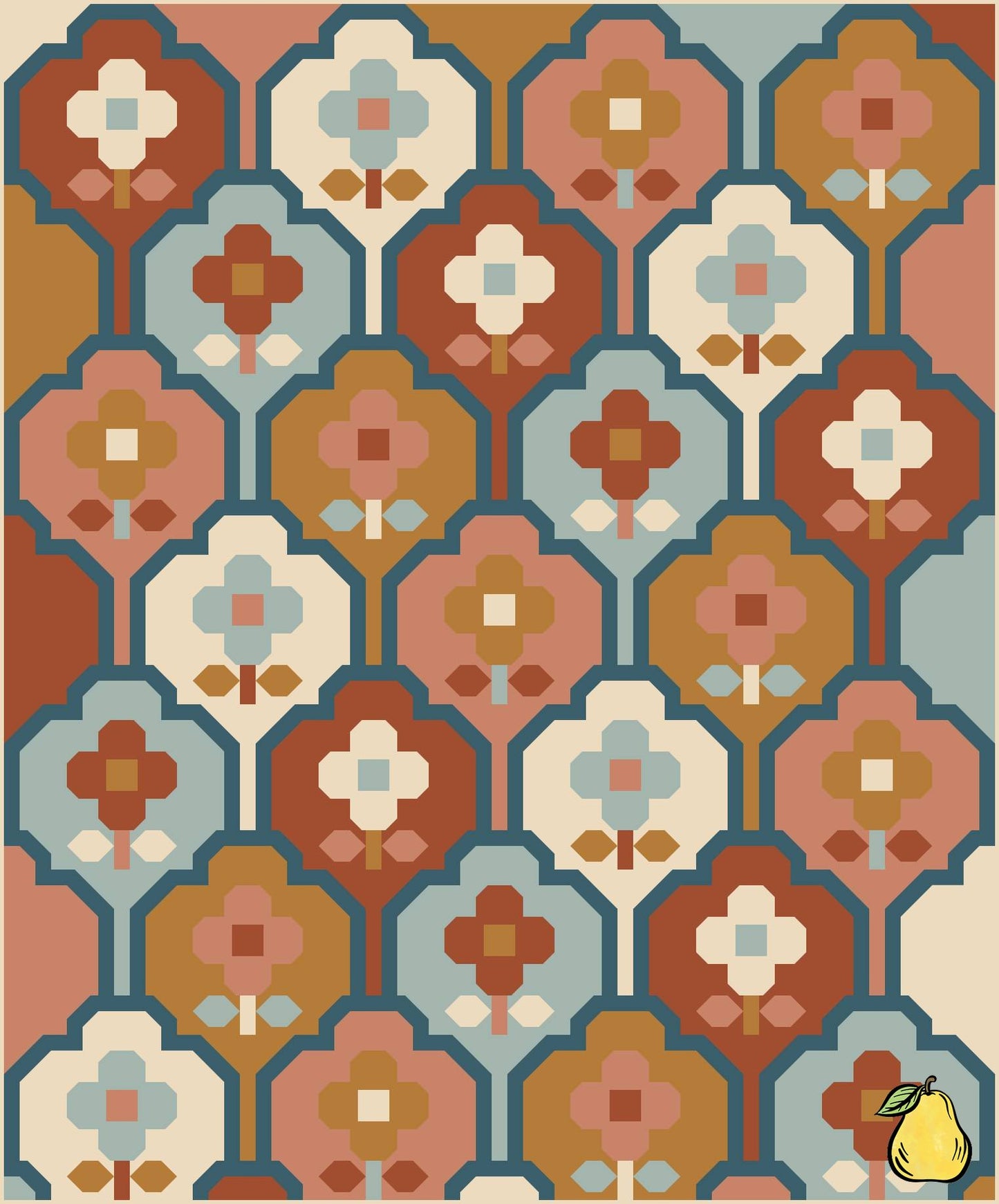 Pear Tree Market Pen + Paper Patterns - Wallflower - Moody - Throw Sized Quilt Kit Bundle - Pattern Not Included