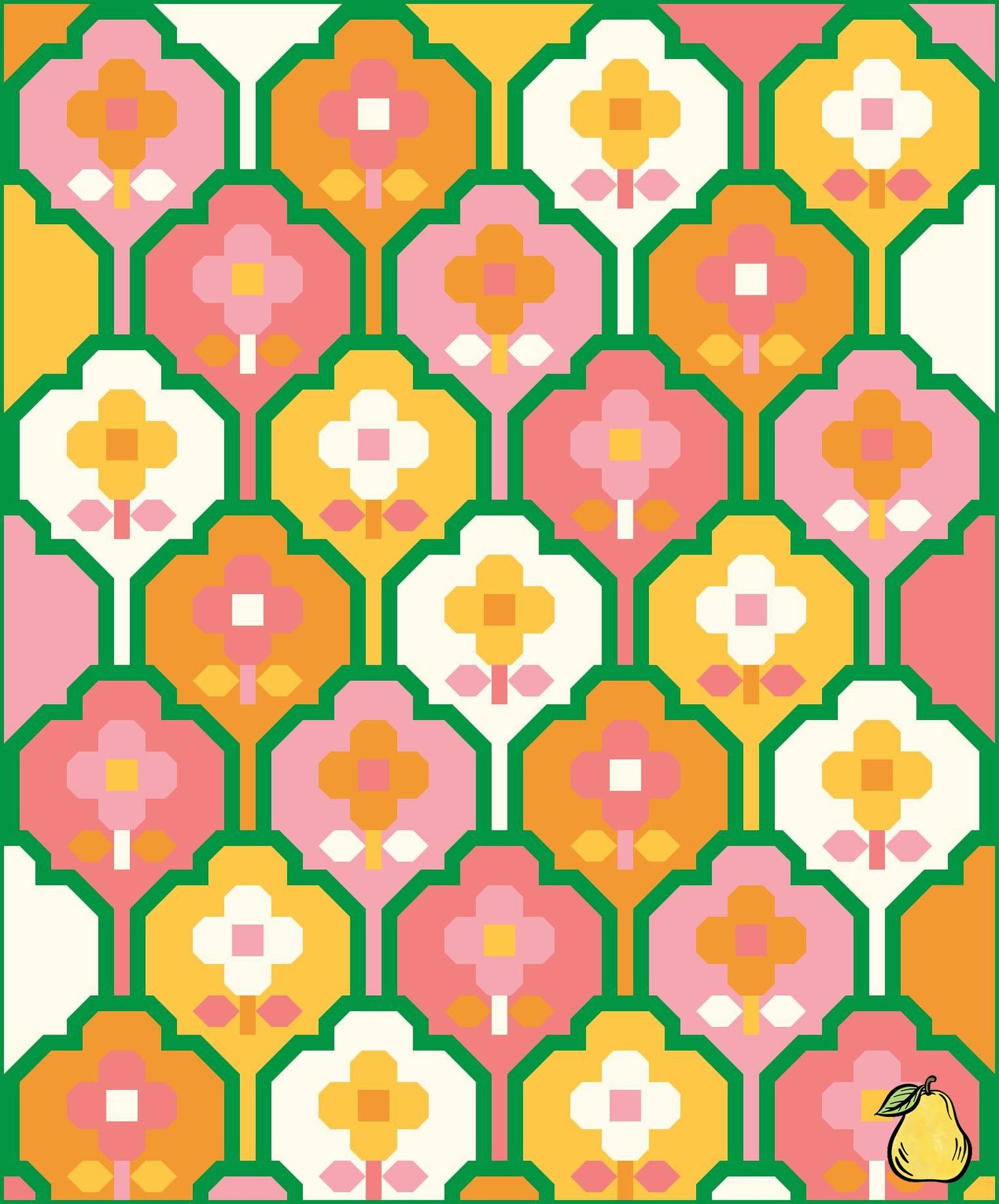Pear Tree Market Pen + Paper Patterns - Wallflower - Sweet - Throw Sized Quilt Kit Bundle - Pattern Not Included