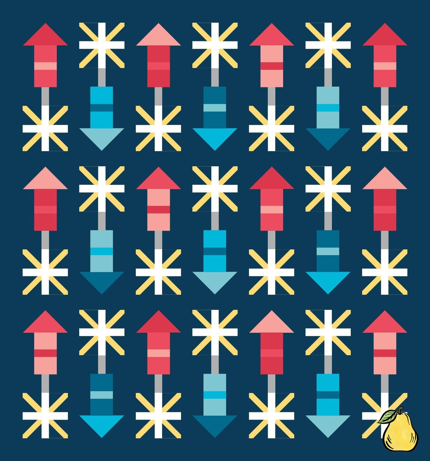 Pen + Paper Patterns - Firecracker -throw Size Quilt Kit Bundle - Pattern Not Included