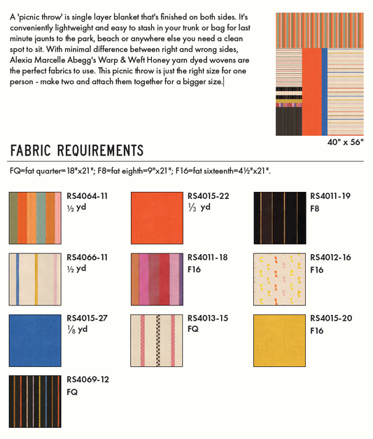 Picnic Throw by Ruby Star Society - Free Quilting Pattern PDF Download