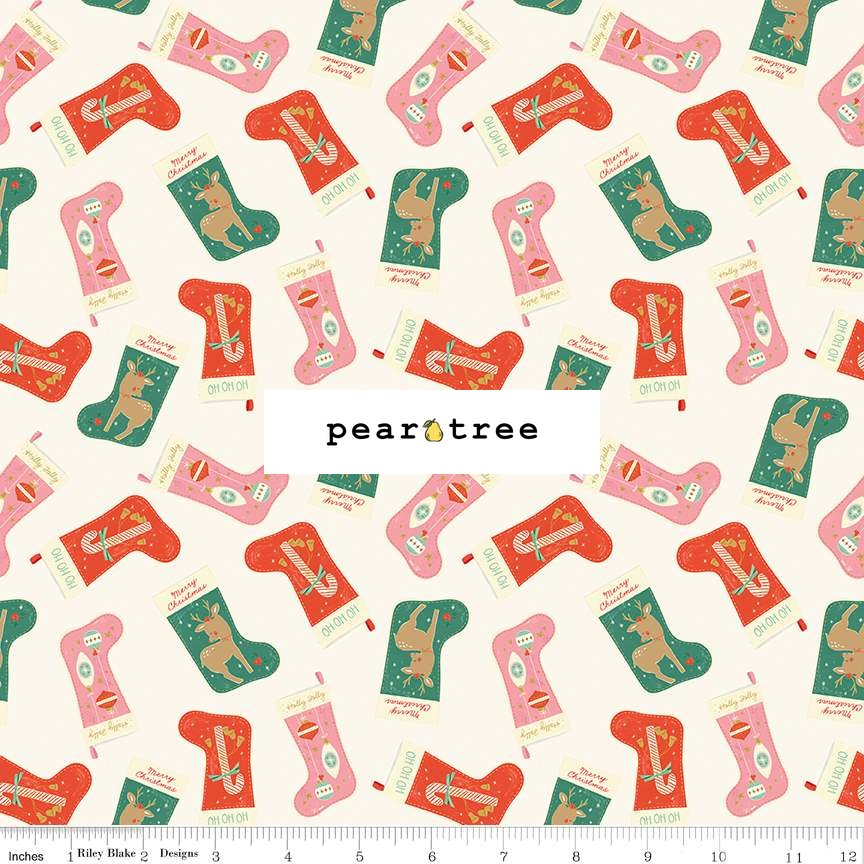 Riley Blake Designs Stockings Cream