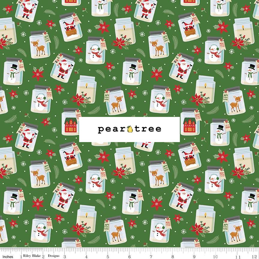 Riley Blake Designs Jars Green