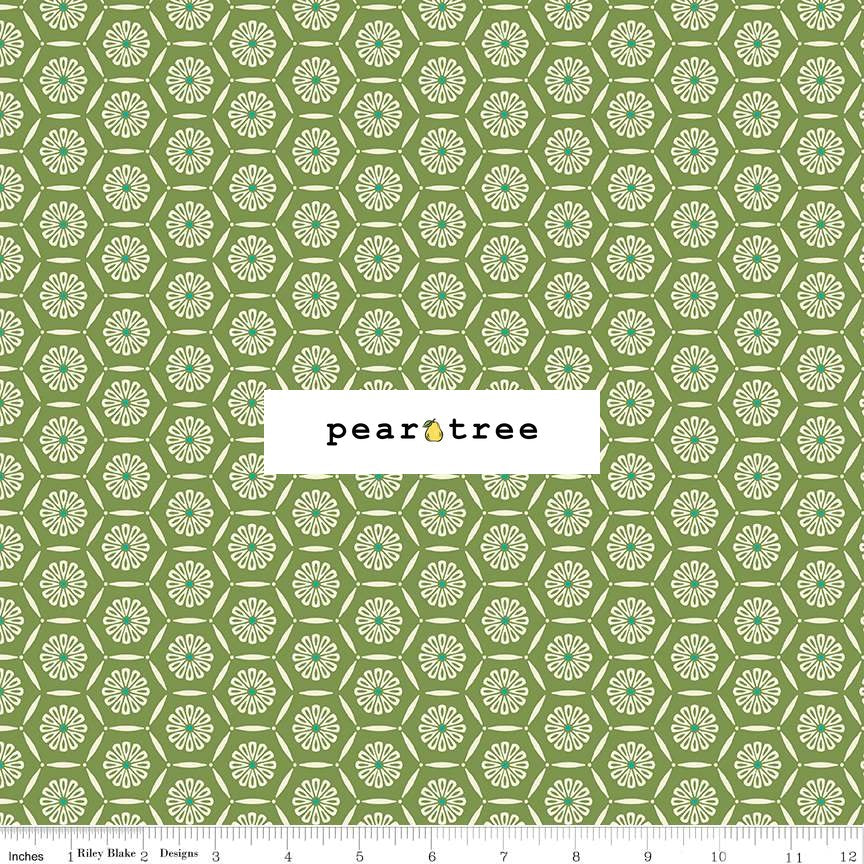 Hexagons Grass | Market Street | Riley Blake Designs | C14125-GRASS
