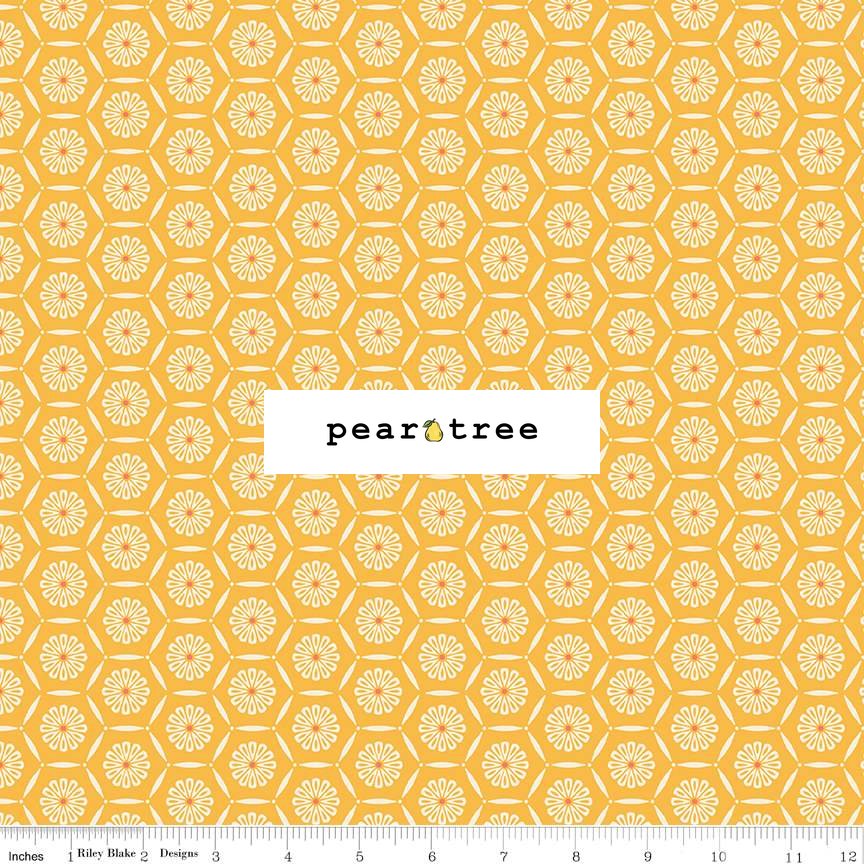 Riley Blake Designs Hexagons Yellow