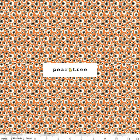 Riley Blake Designs Eyeballs Orange