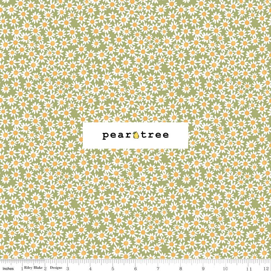 Riley Blake Designs Daisies Green
