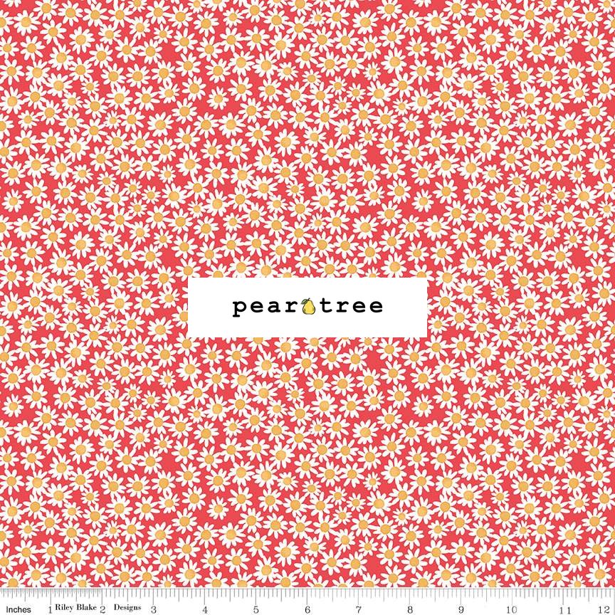 Riley Blake Designs Daisies Raspberry