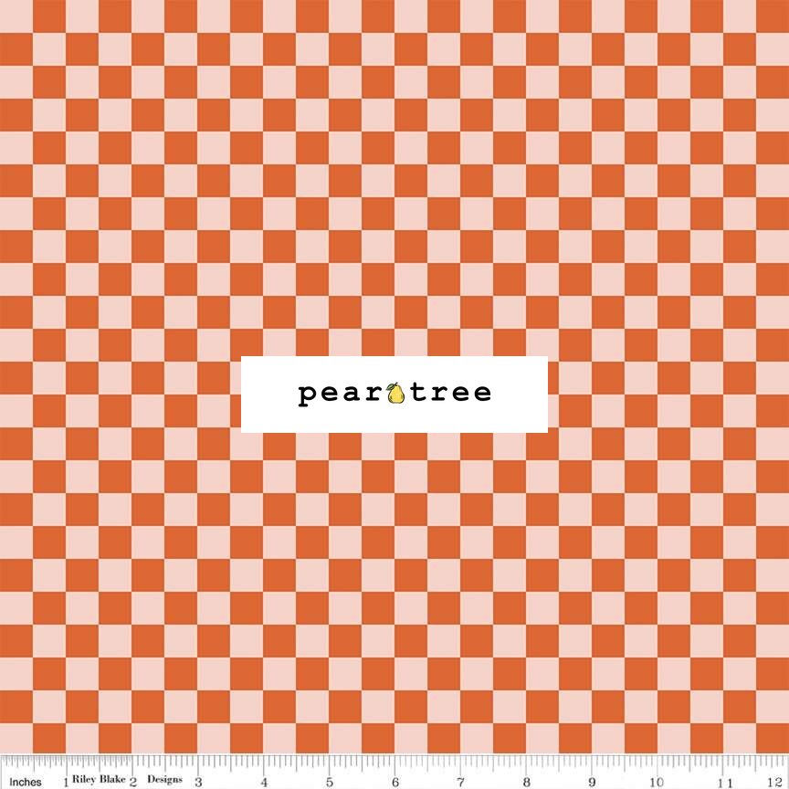 Riley Blake Designs Checks Persimmon