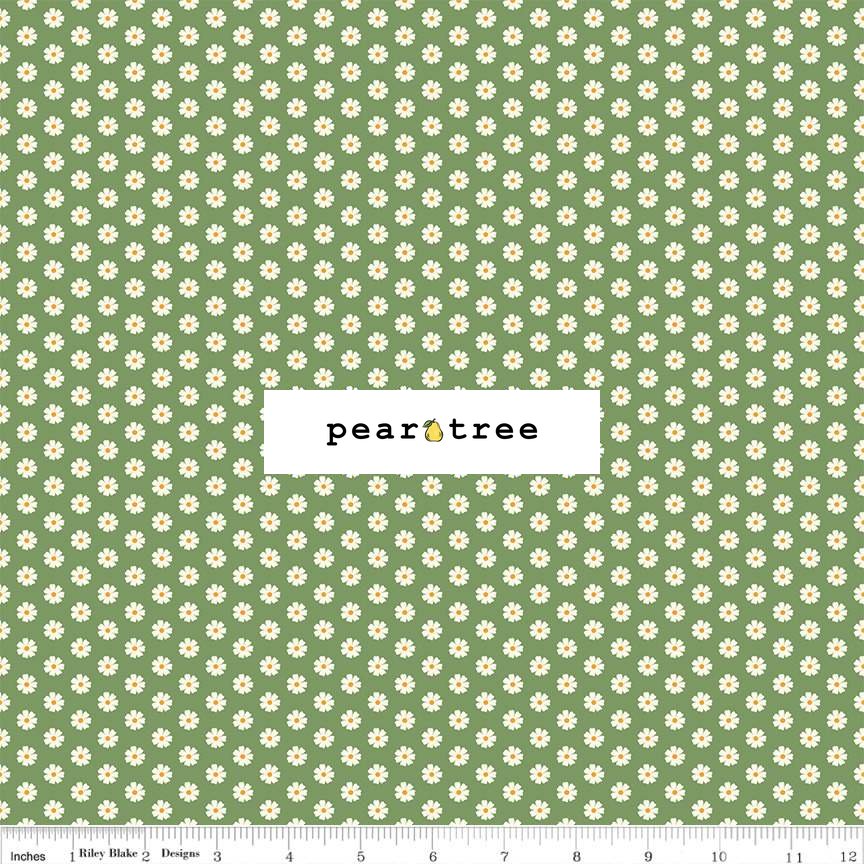 Riley Blake Designs Flowers Green