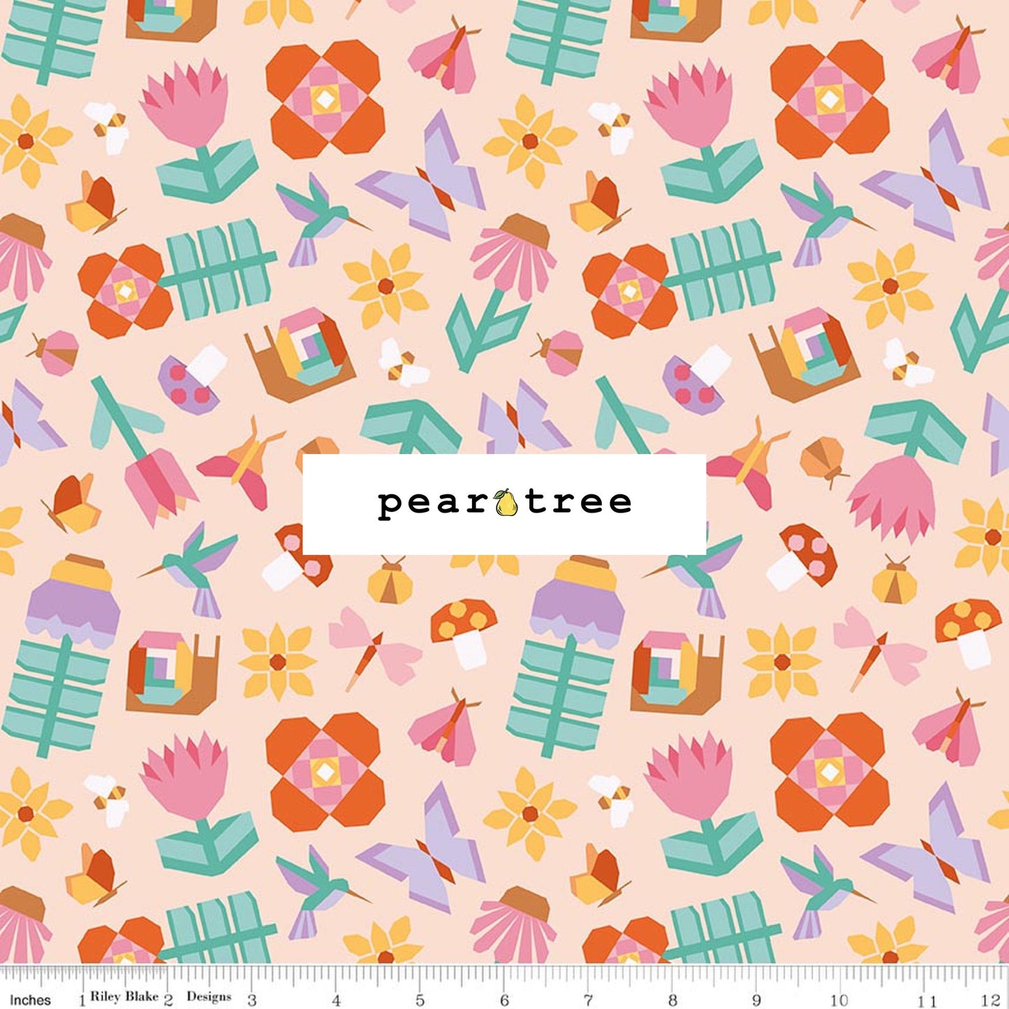 Riley Blake Designs Patchwork Main Peach
