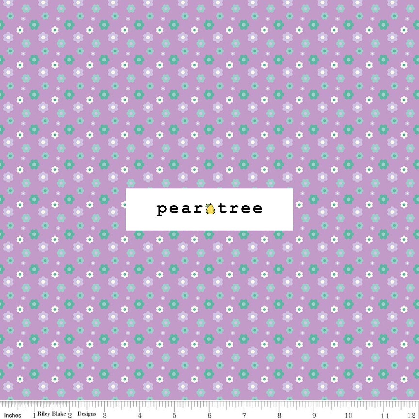 Riley Blake Designs Patchwork Floral Purple