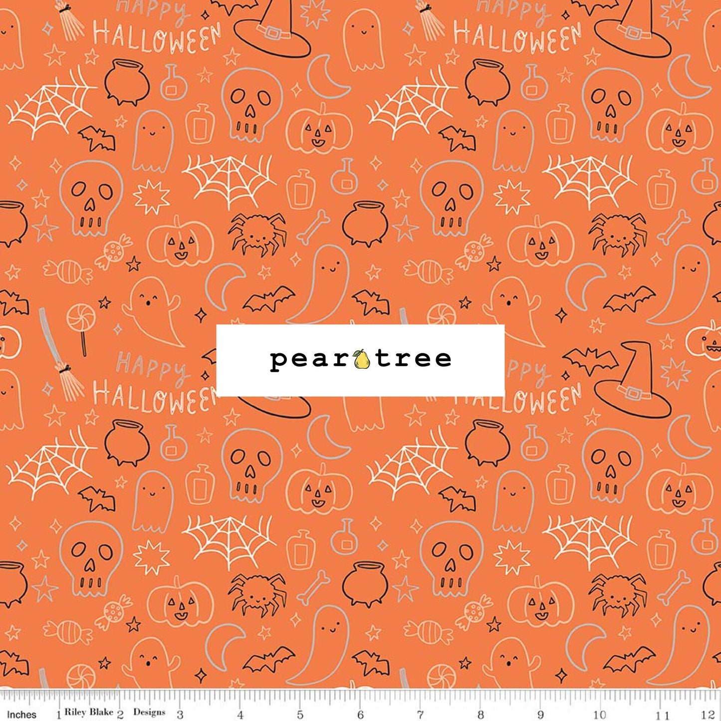 Riley Blake Designs Halloween Icons Orange