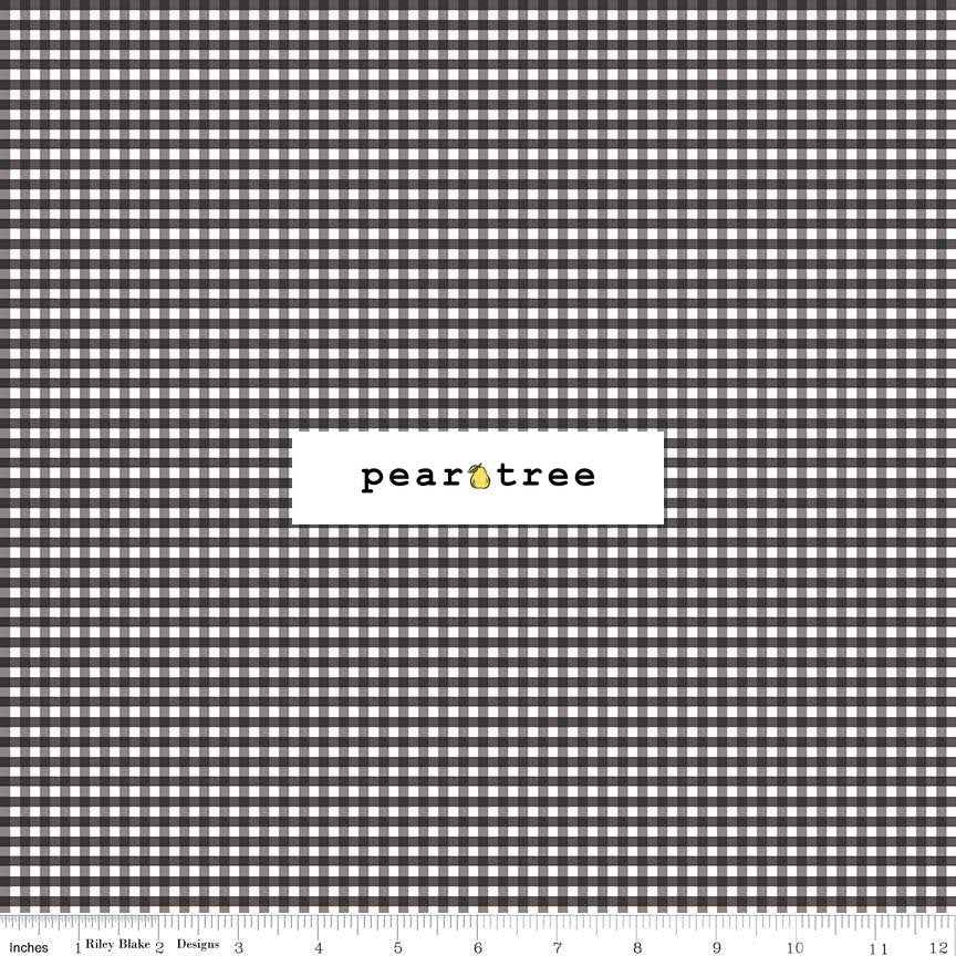 Riley Blake Designs 18 Small Gingham Check Black