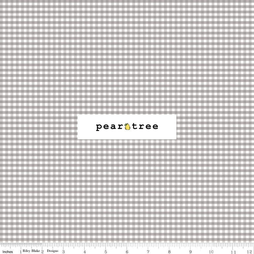 1/8 Small Gingham Check Gray | Gingham | Riley Blake Designs | C440-40-GRAY