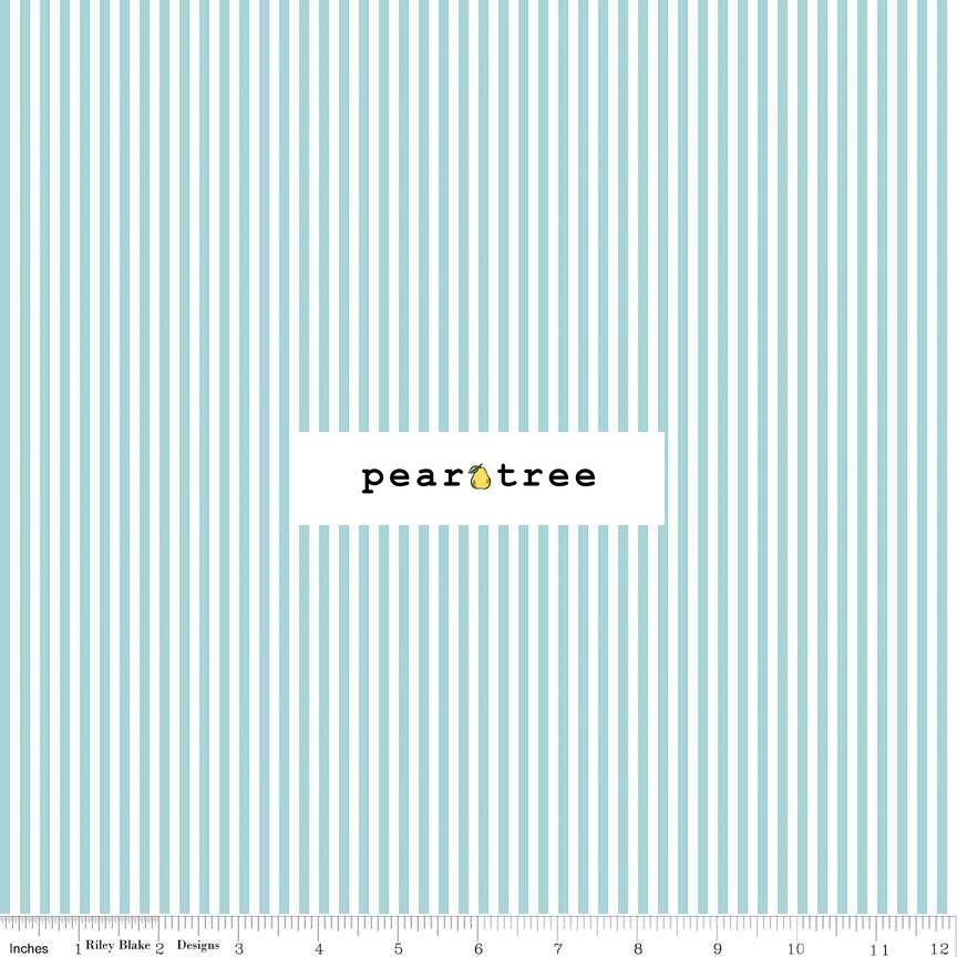 Riley Blake Designs 18 Stripe Aqua