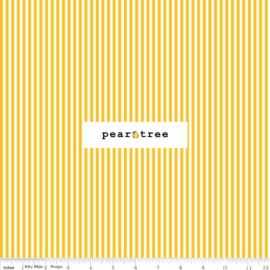 1/8 Stripe Mustard | Stripes | Riley Blake Designs | C495-Mustard