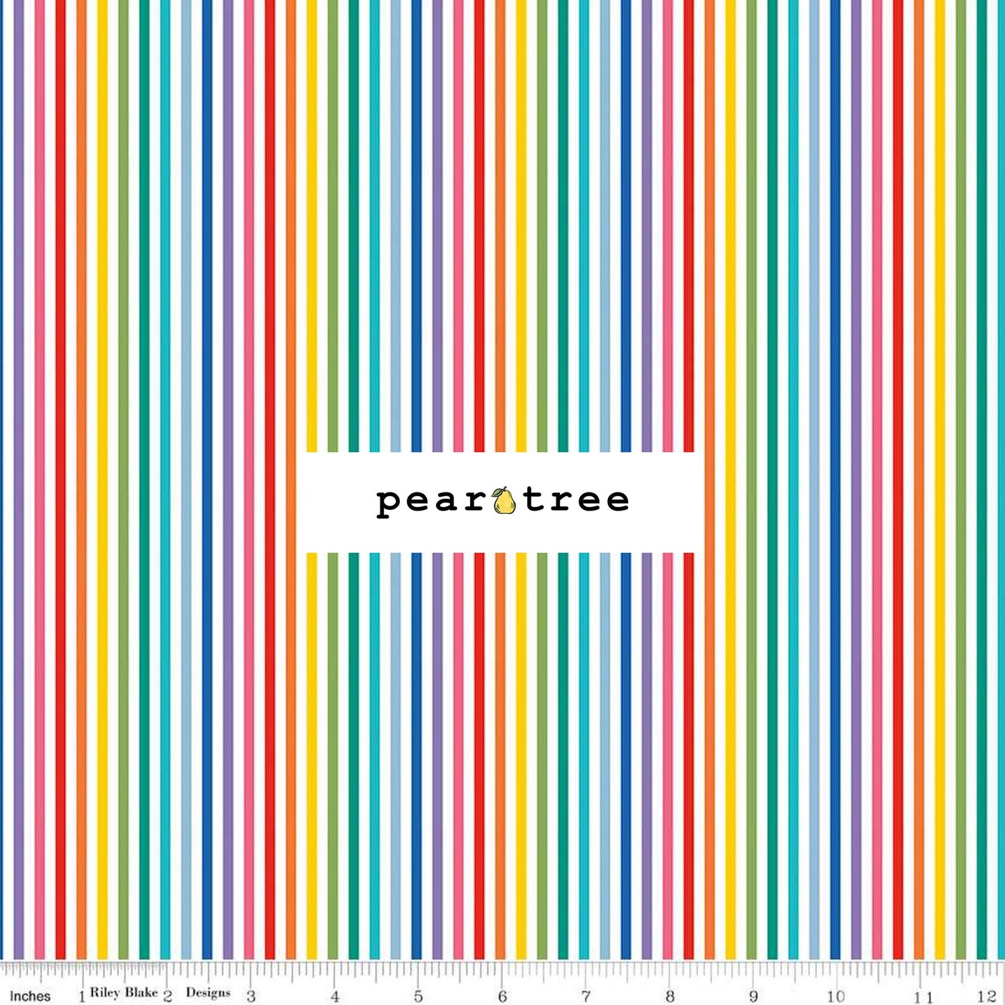 Riley Blake Designs 18 Stripe Rainbow